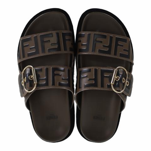 Fendi two strap slides hot sale